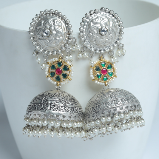 PARO GREEN JHUMKA