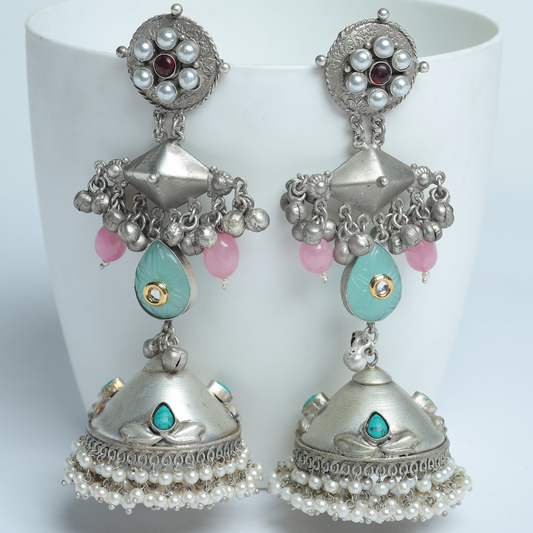 ANALA TURQUOISE (R) JHUMKA