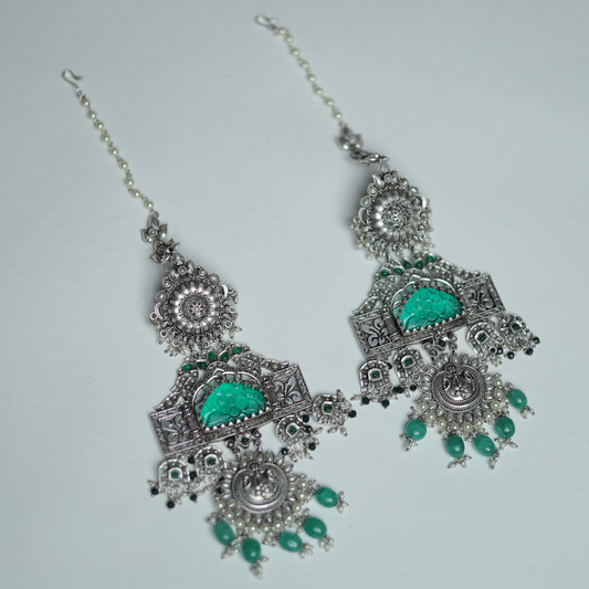 JANSHER GREEN EARRING