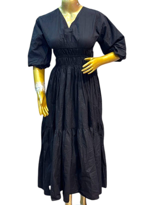 Zeera black middie dress
