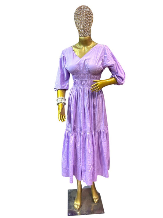 Zeer Lavender middie dress