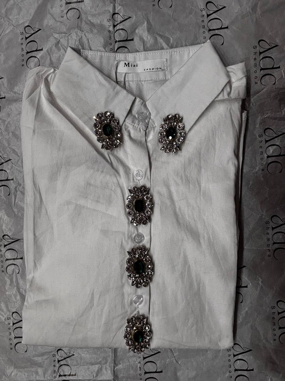 white Maasha korean shirt
