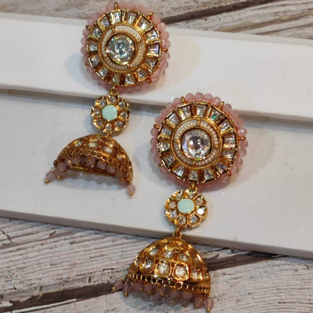 SHAHHI-HUSAN PINK EARRING