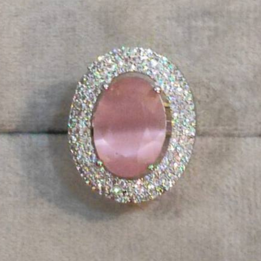 MOON PINK RING