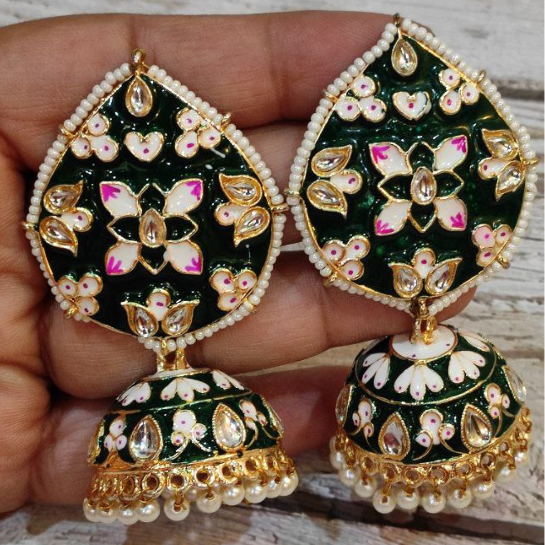 SONAM GREEN EARRING