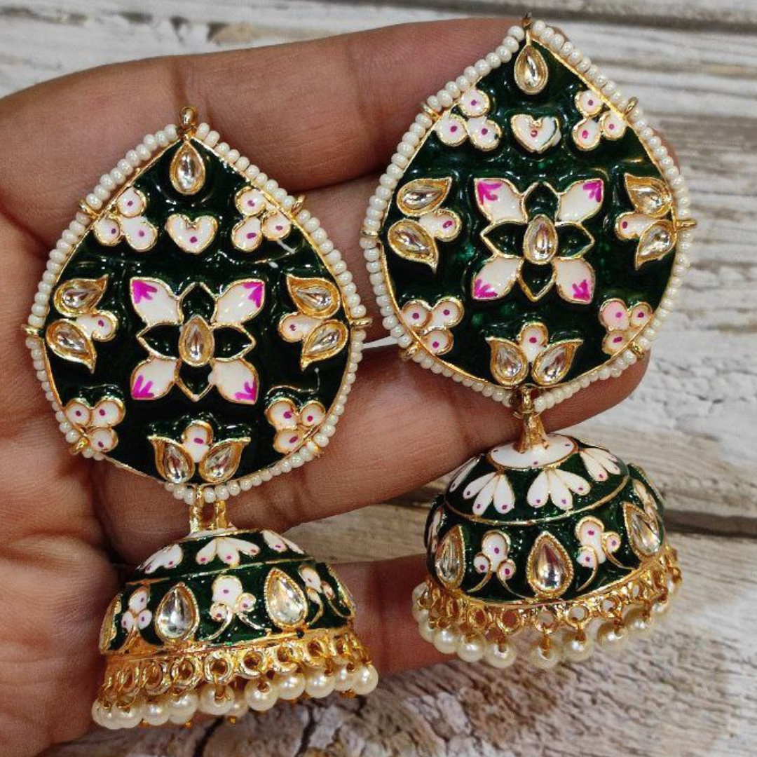 SONAM GREEN EARRING