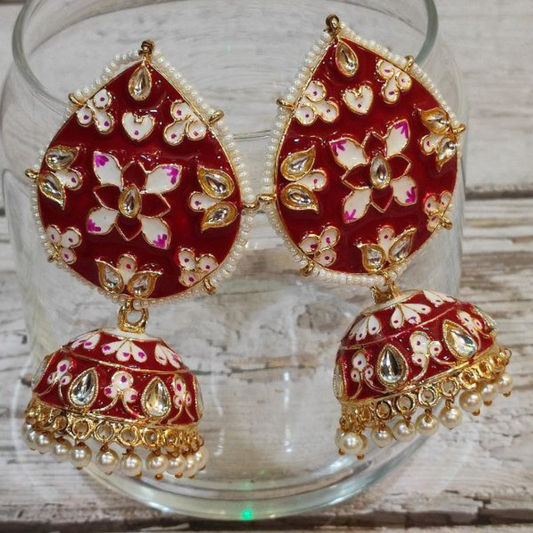 SONAM RED EARRING