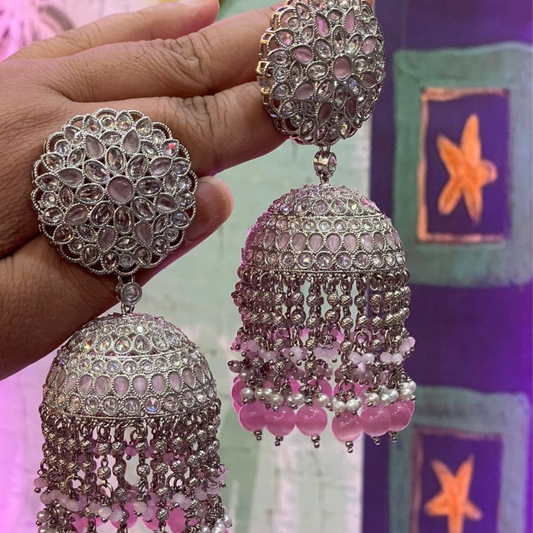 PINK NOORJAHAN JHUMKA