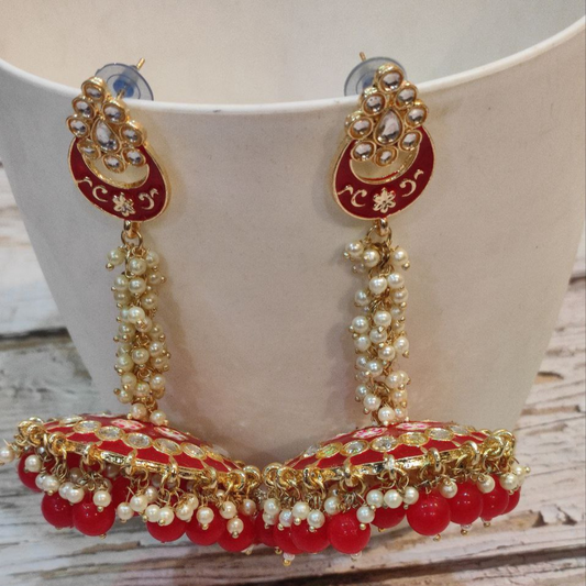 AMARPALI RED EARRING