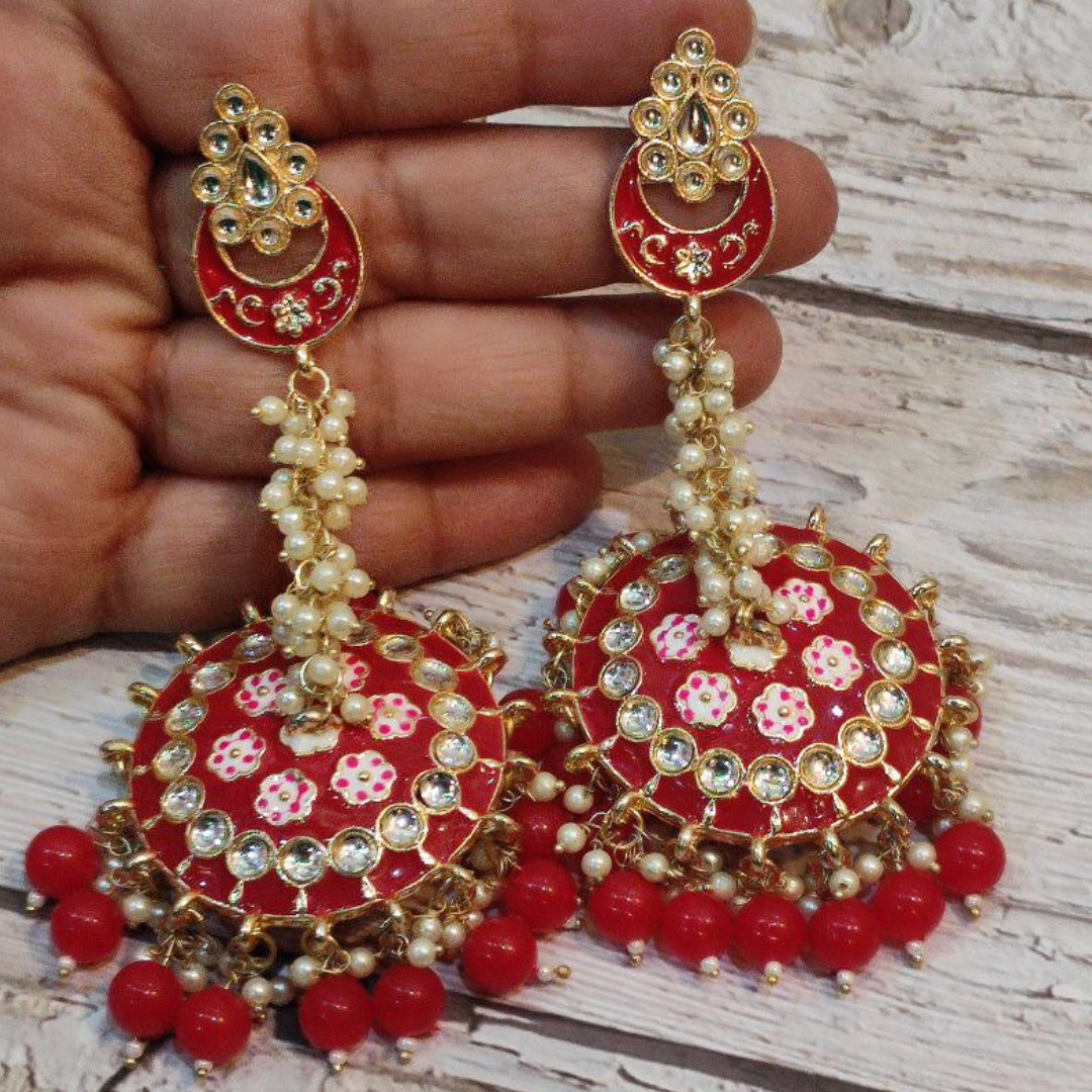 AMARPALI RED EARRING