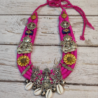 Pink  ambika  necklace