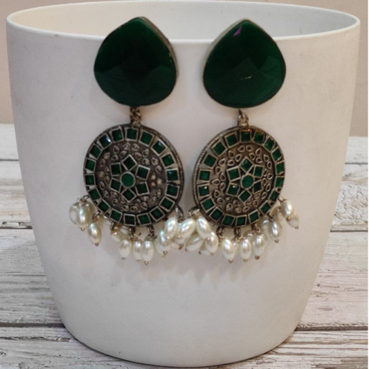 ANDAAZ GREEN EARRING