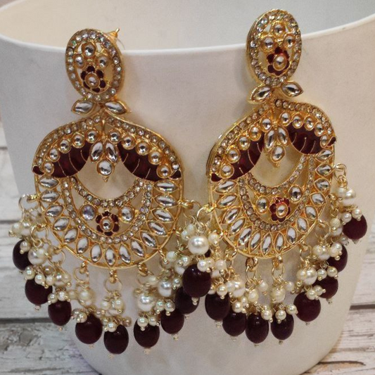 CHITRA RED EARRING