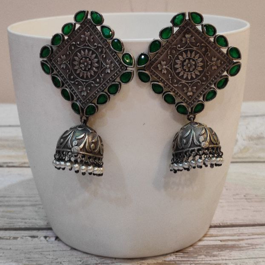 CHORAS GREEN EARRING