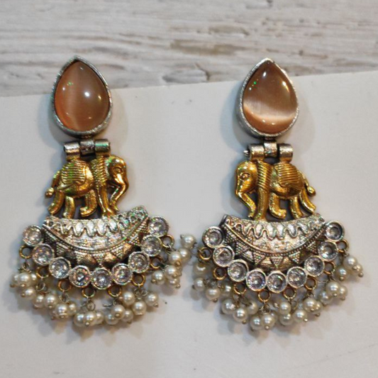 ELEPHANTA BROWN EARRING