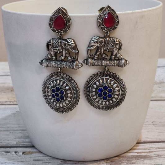 GAJENDRA RANI-BLUE EARRING