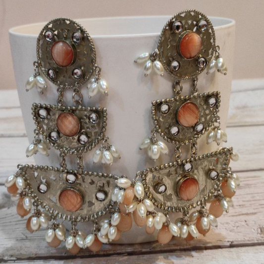 HILOR PEACH EARRING