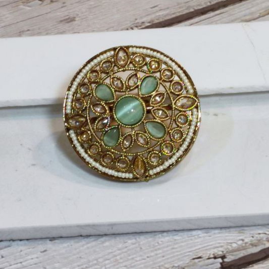 JODHA MINTGREEN (G) REVERSE AD RING