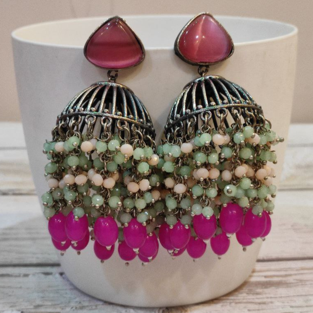 KASHISH PINK JHUMKA