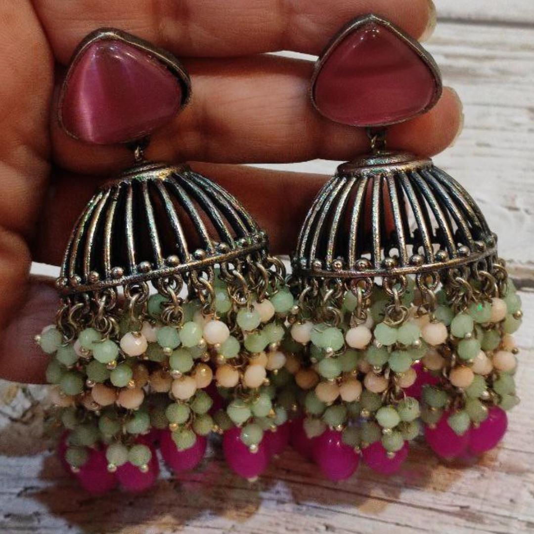 KASHISH PINK JHUMKA