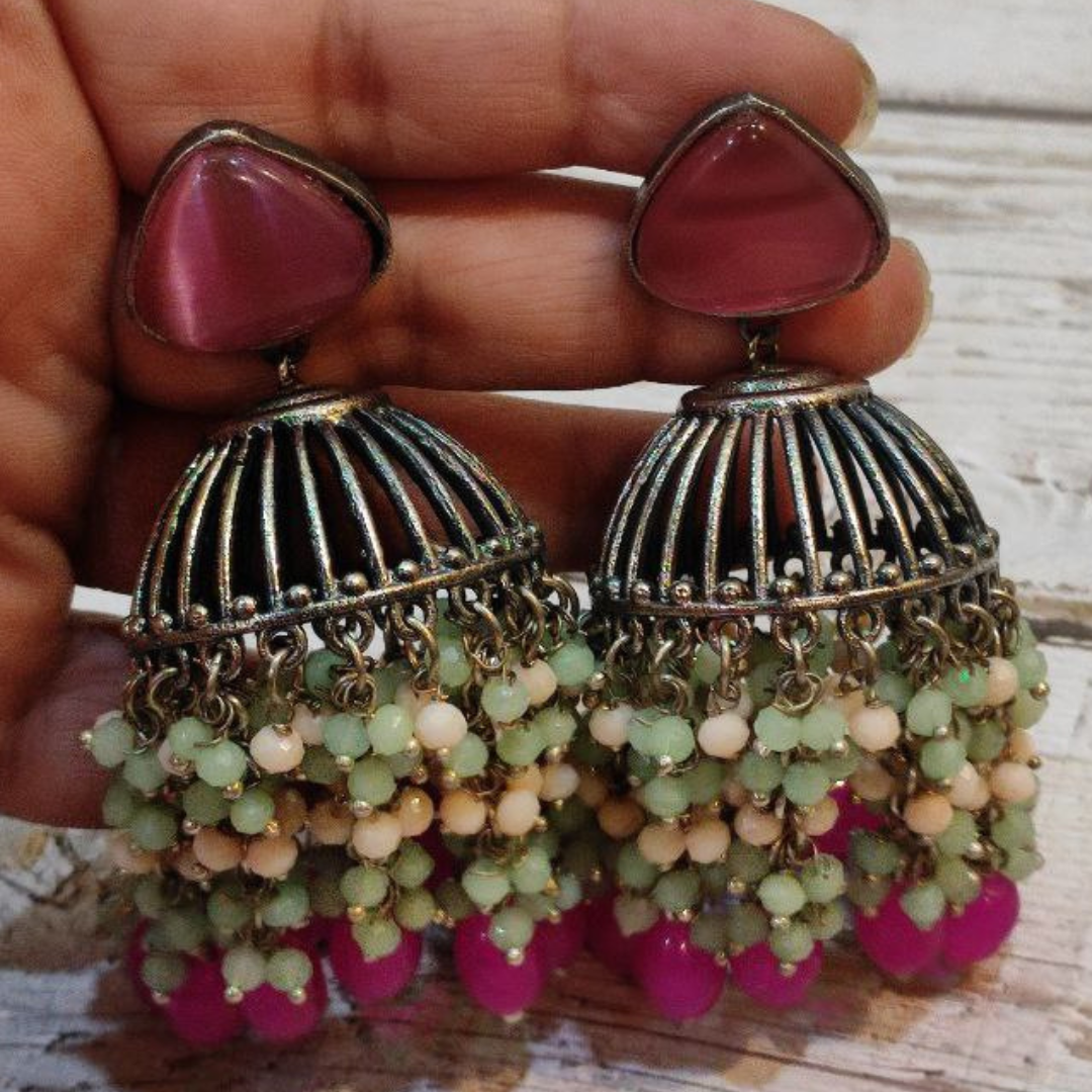 KASHISH PINK JHUMKA
