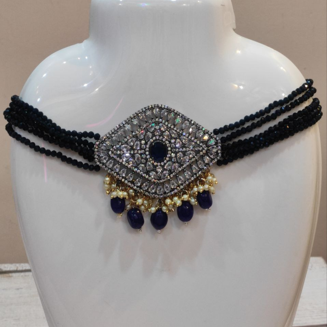 KIM BLUE AD CHOKER