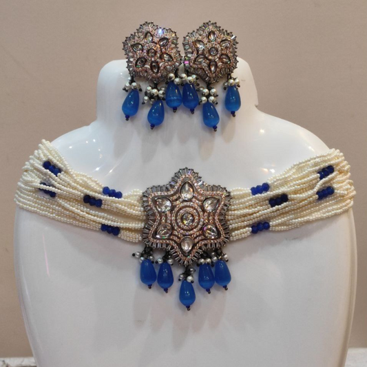 KYLIE BLUE (RG) TYAANI KUNDAN CHOKER