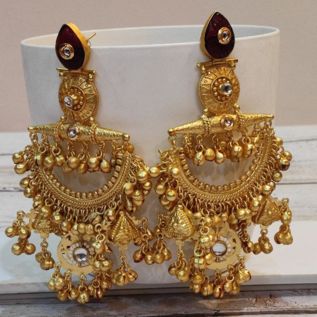 MAHVASH RED EARRING