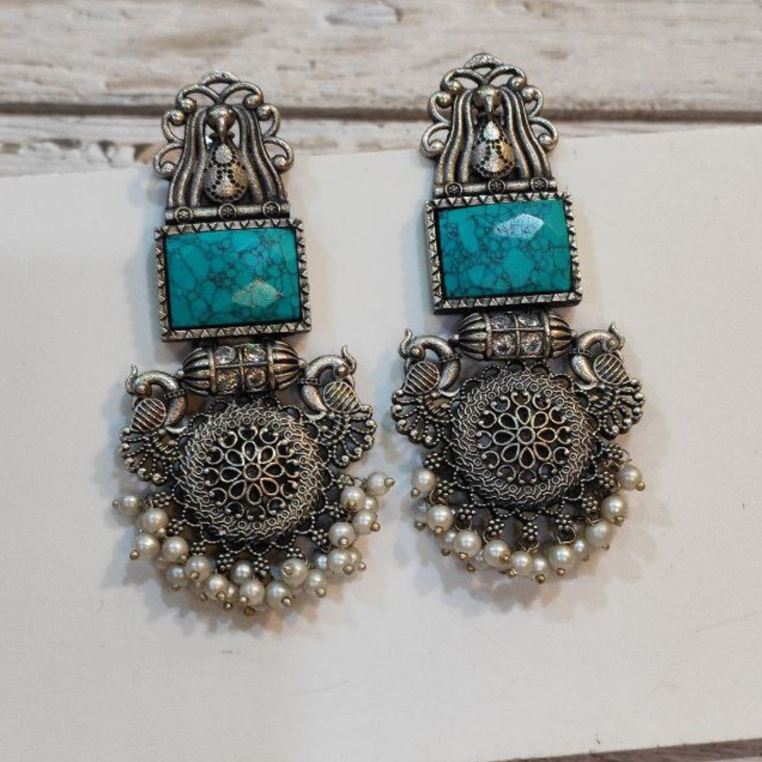 MAYURMOHINI TURQUOISE EARRING