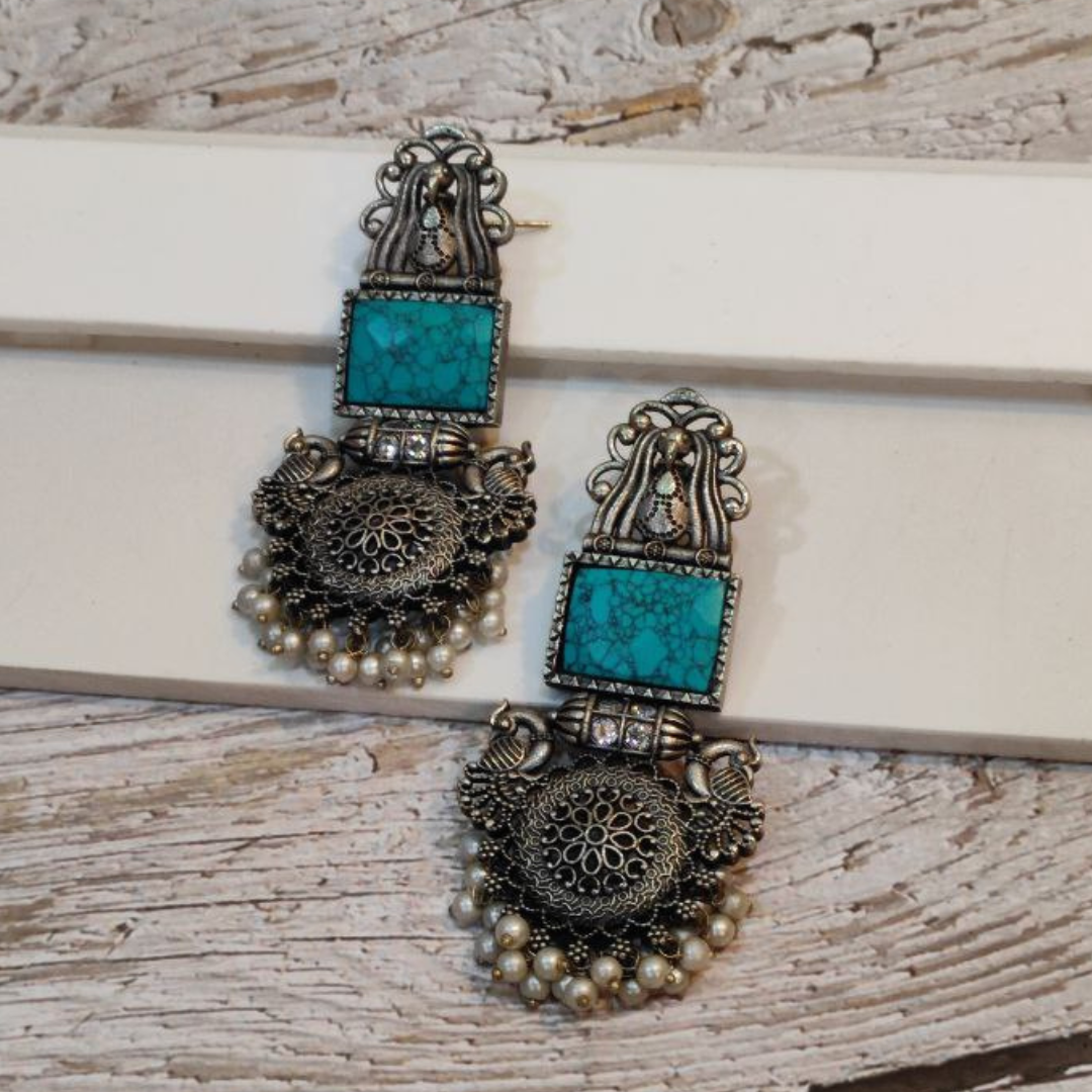 MAYURMOHINI TURQUOISE EARRING