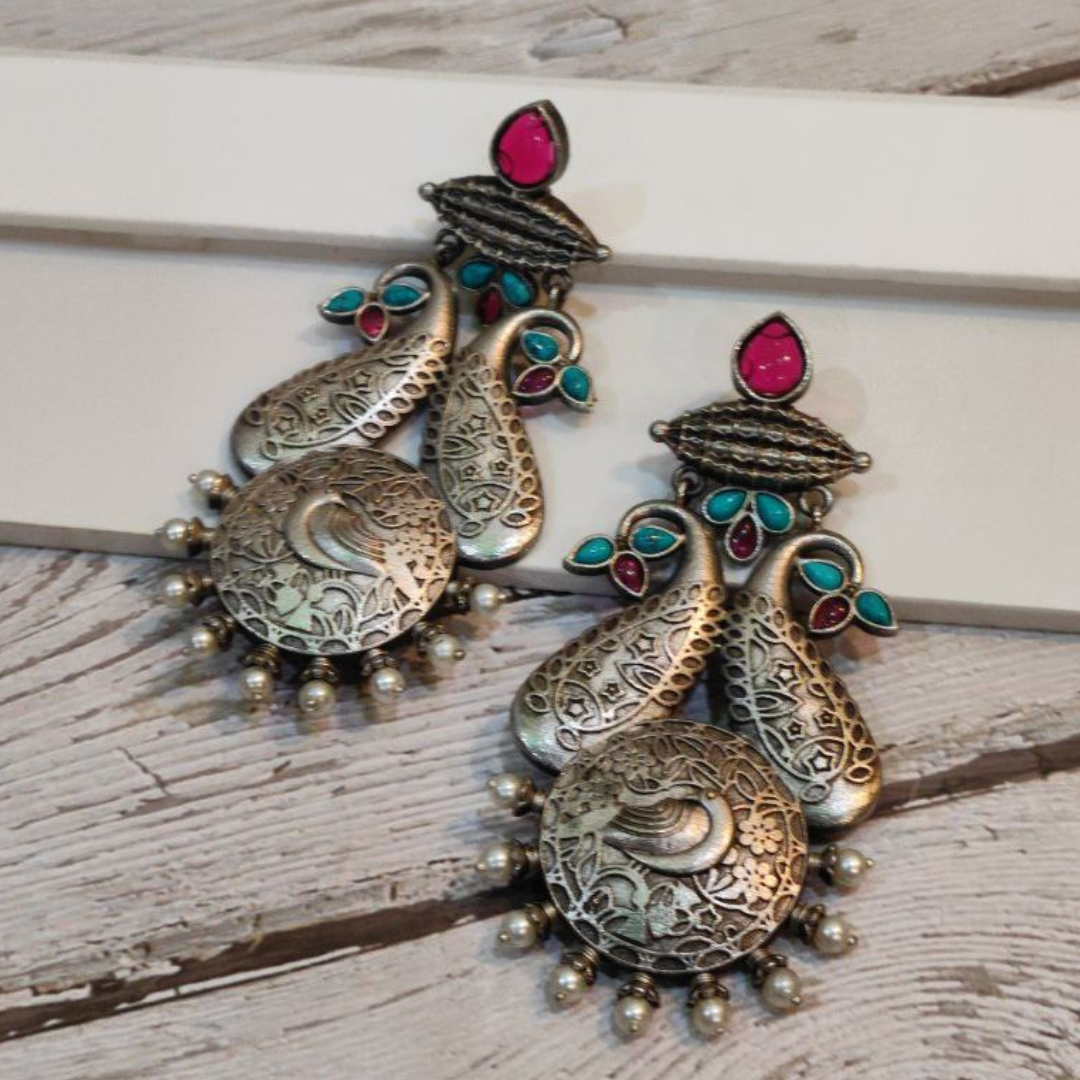 MAYURI PINK EARRING