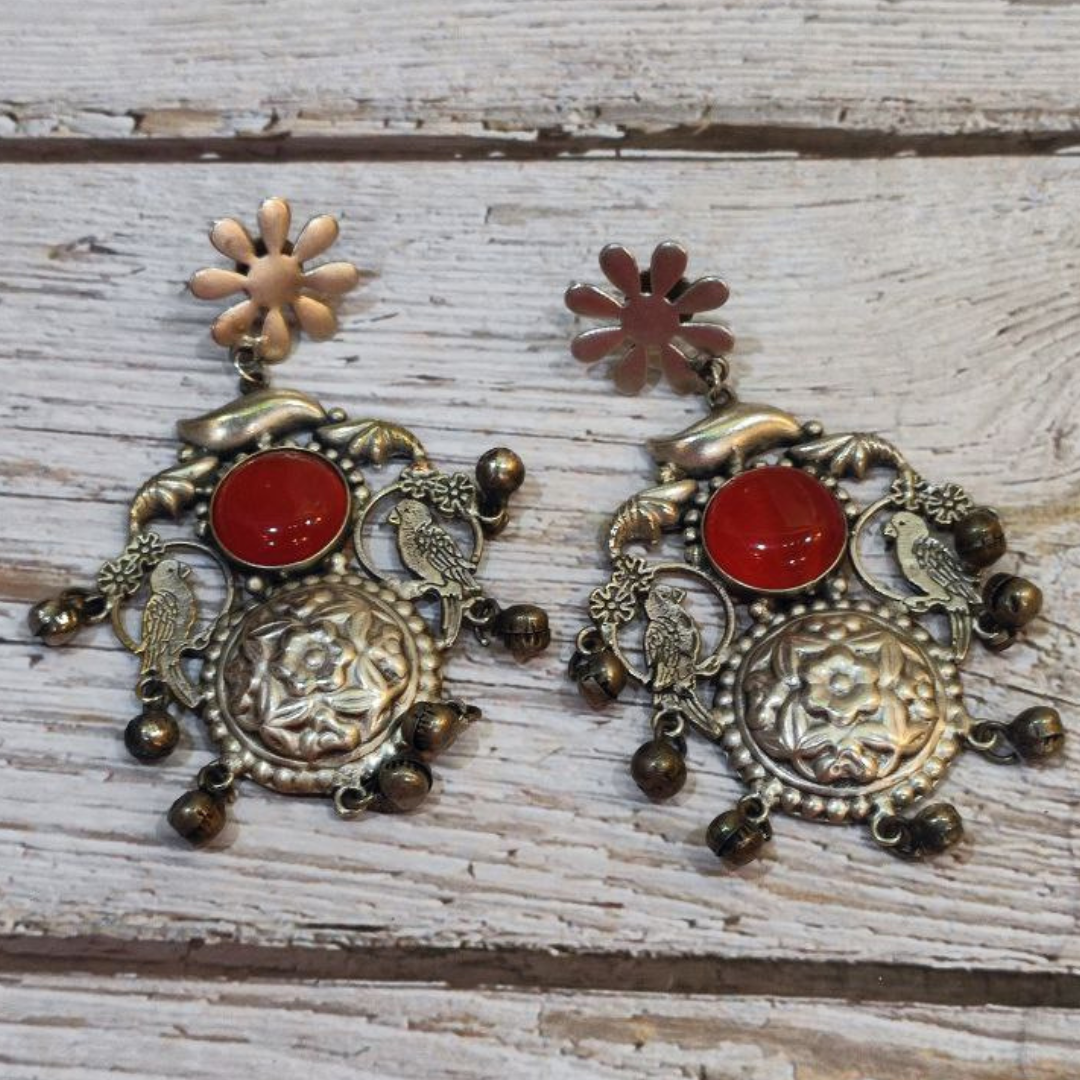 MITHUMIYAN RED EARRING