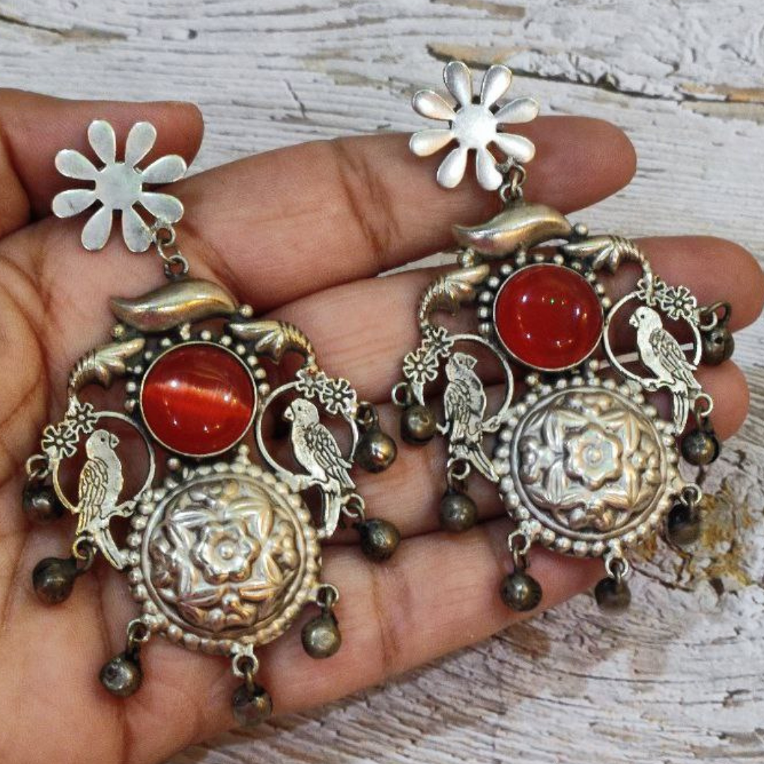 MITHUMIYAN RED EARRING