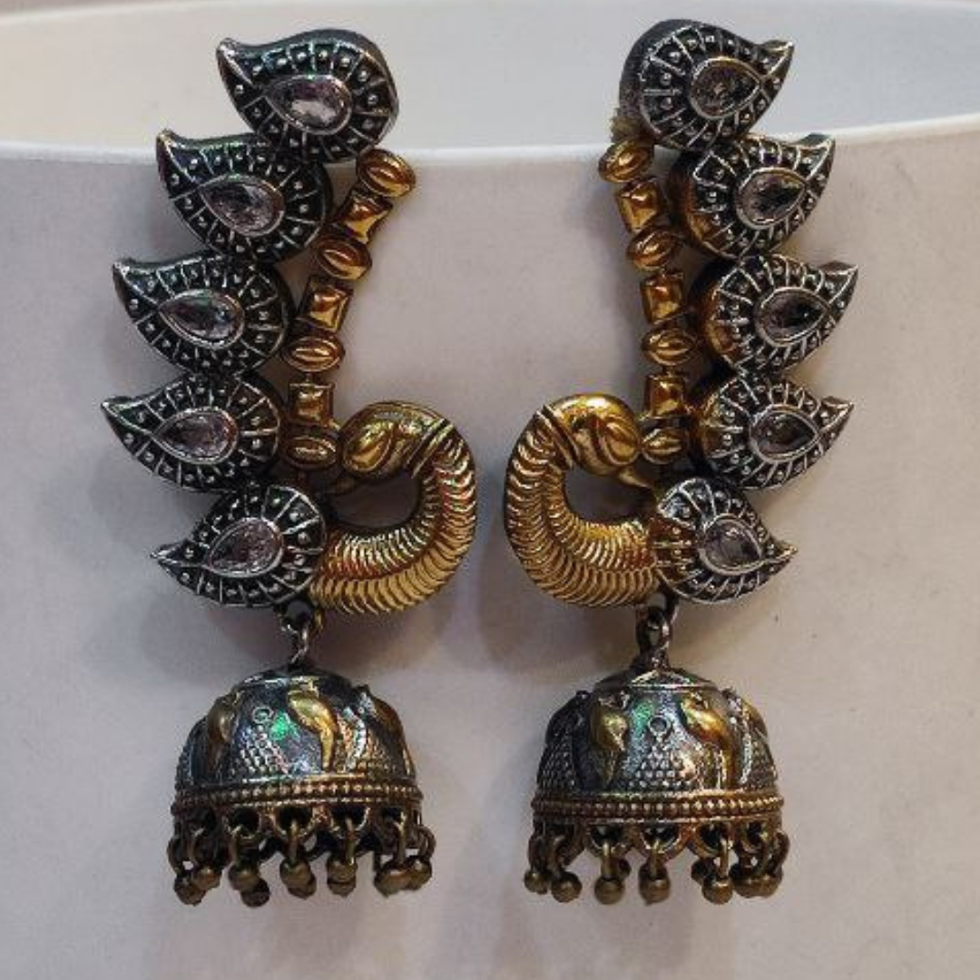 MORE WHITE JHUMKA