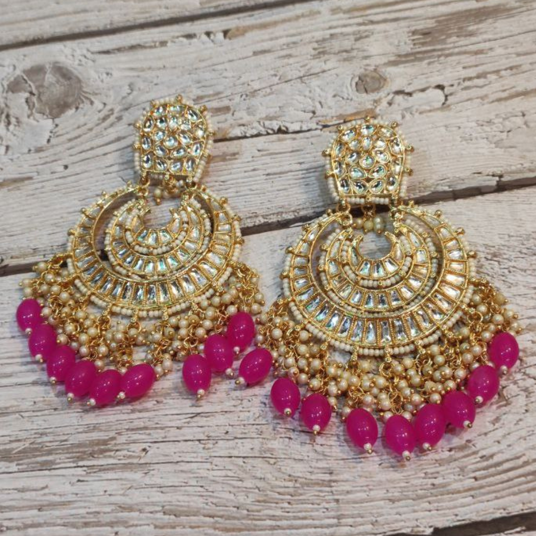 NAKSHA MAGENTA EARRING