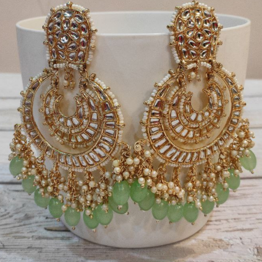 NAKSHA PISTA GREEN CHANDBALI