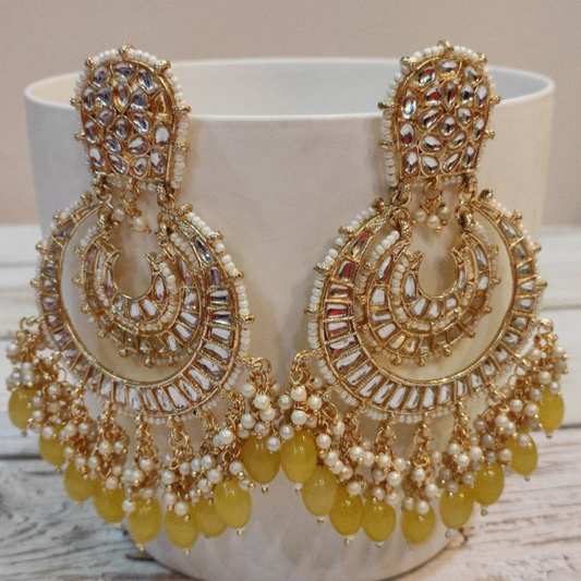 NAKSHA YELLOW CHANDBALI
