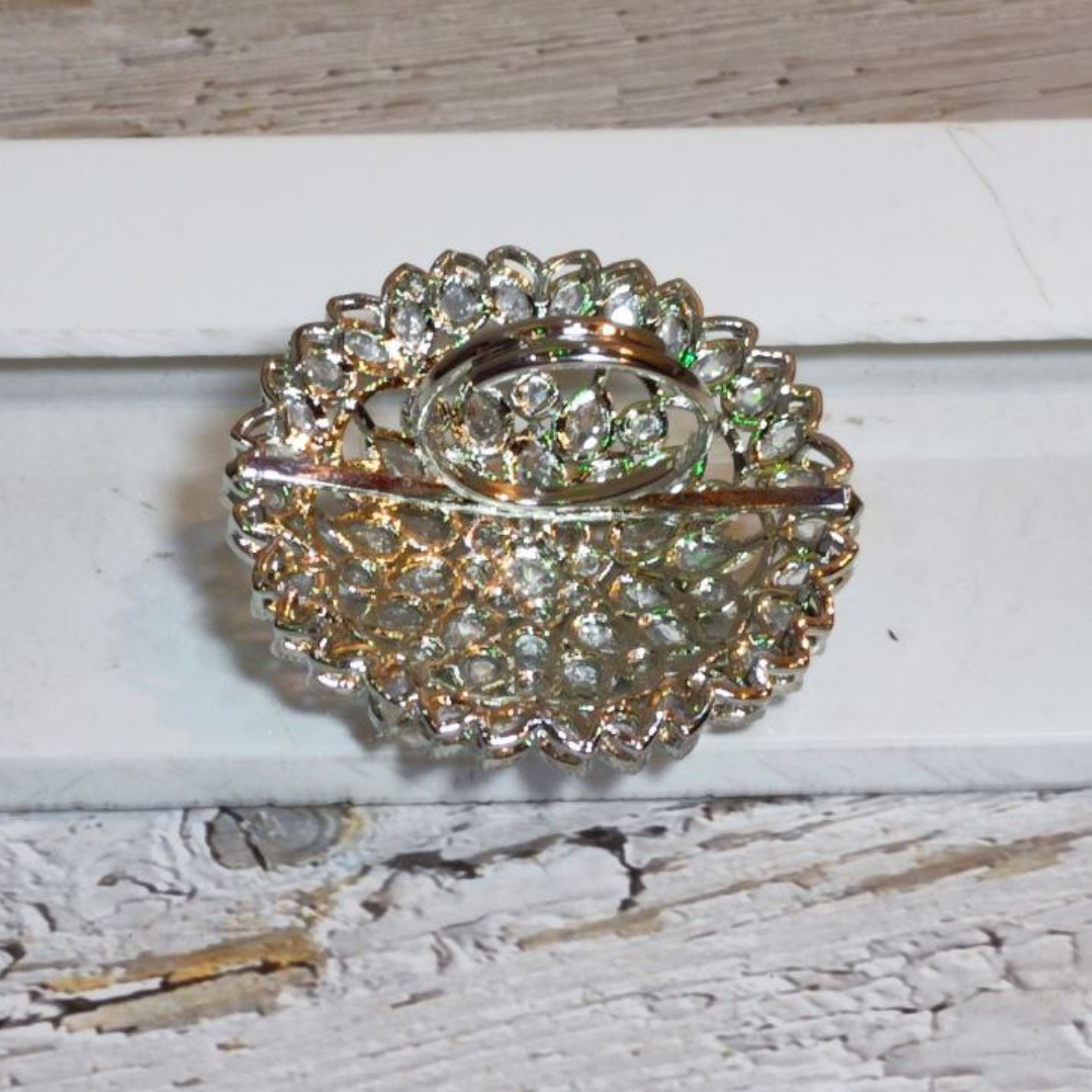 PADMANI MINT-GREEN REVERSE AD RING