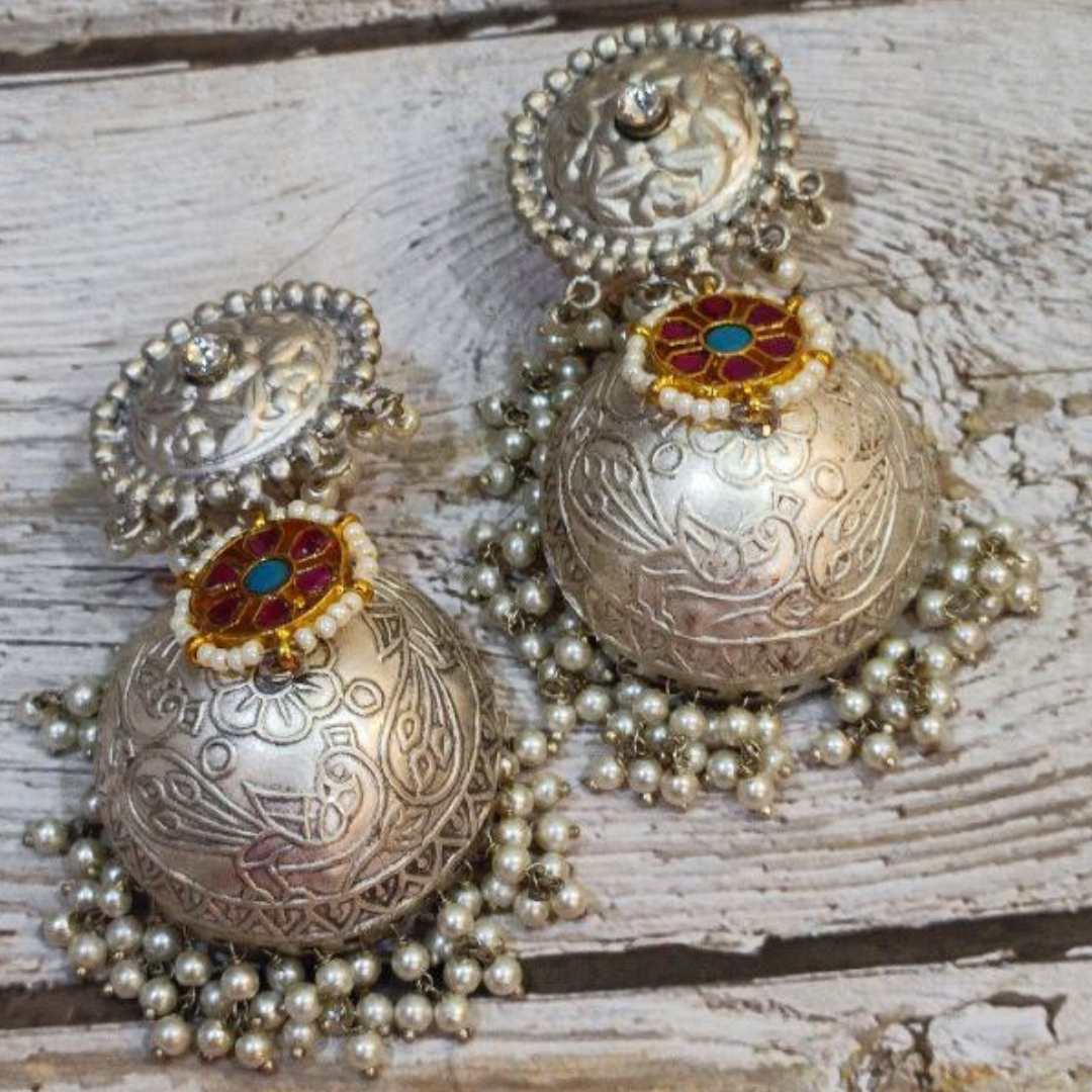 PARO RED JHUMKA