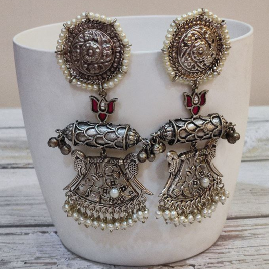 RAMA-PANKHA PINK EARRING