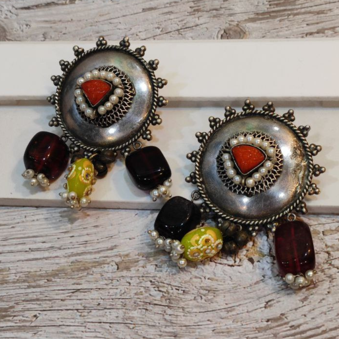 SAGARA ORANGE-YELLOW EARRING