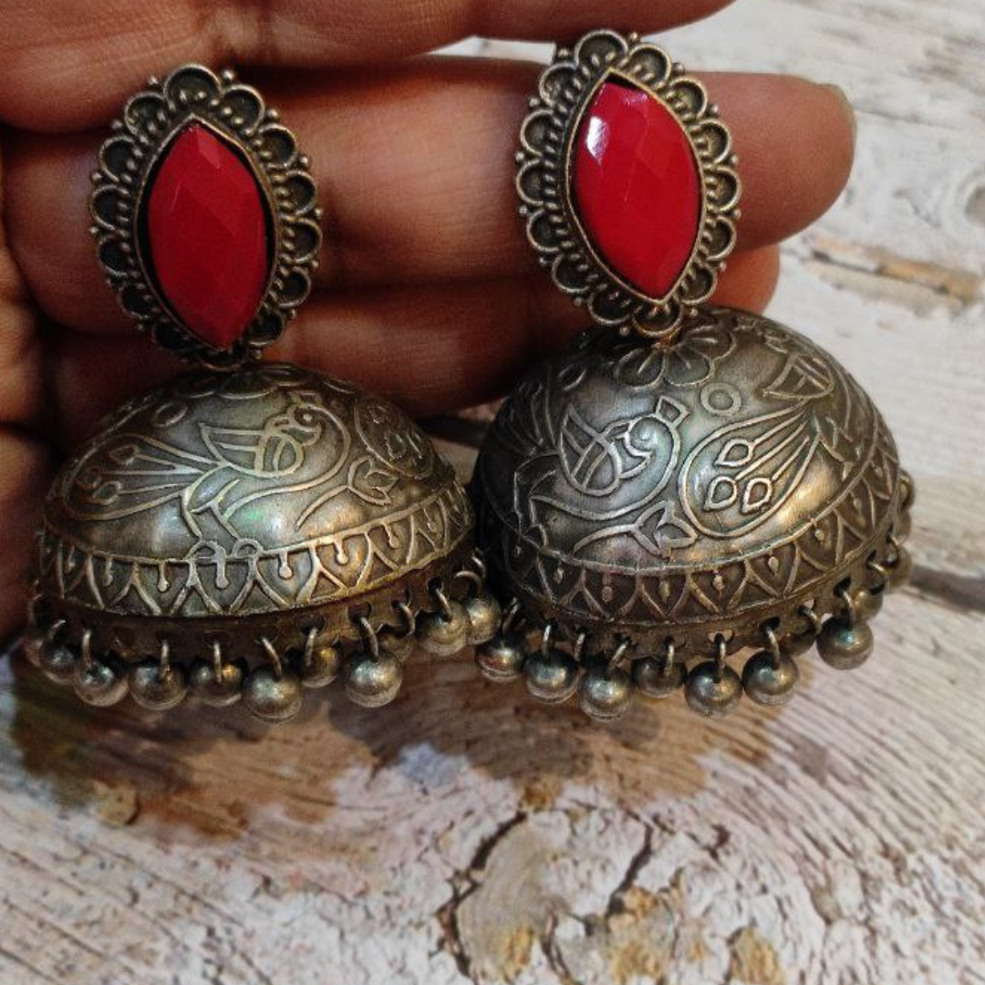 SANGARI RED EARRING