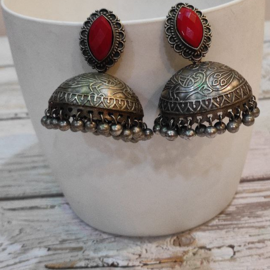 SANGARI RED EARRING