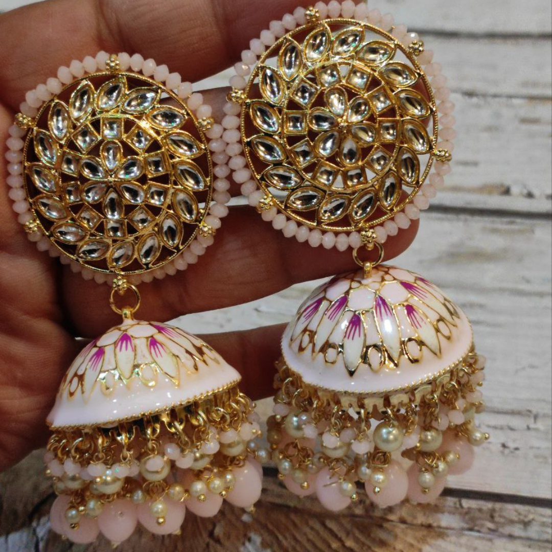 VASUKI PINK EARRING