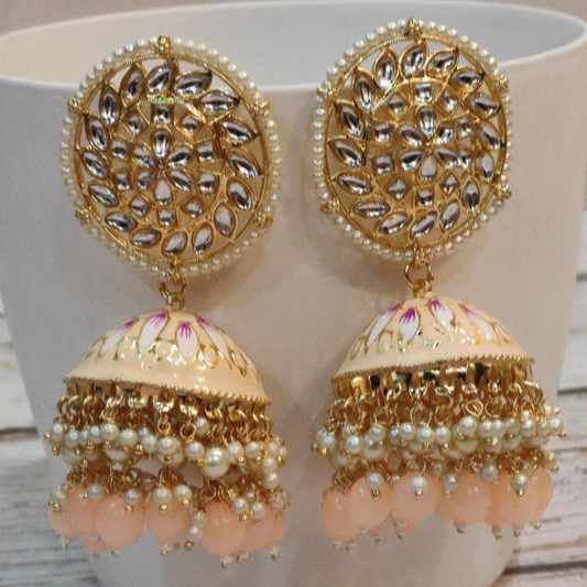 VASUKI PEACH EARRING