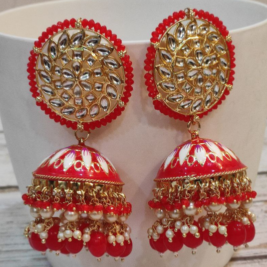 VASUKI RED EARRING