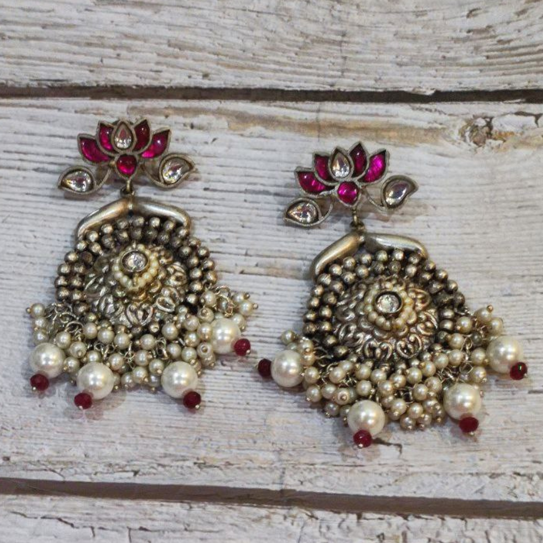 VASUPRADA PINK EARRING