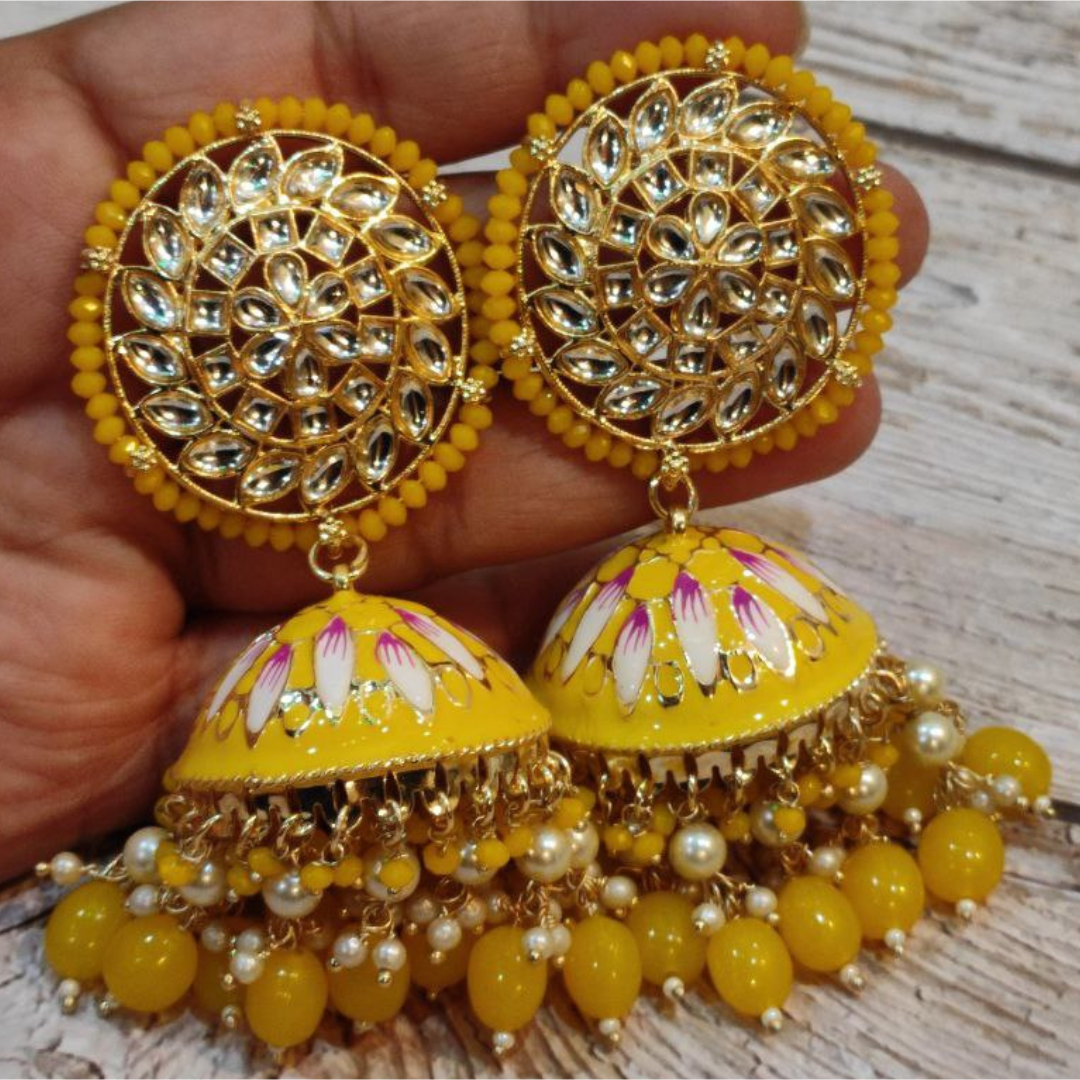 VASUKI YELLOW EARRING