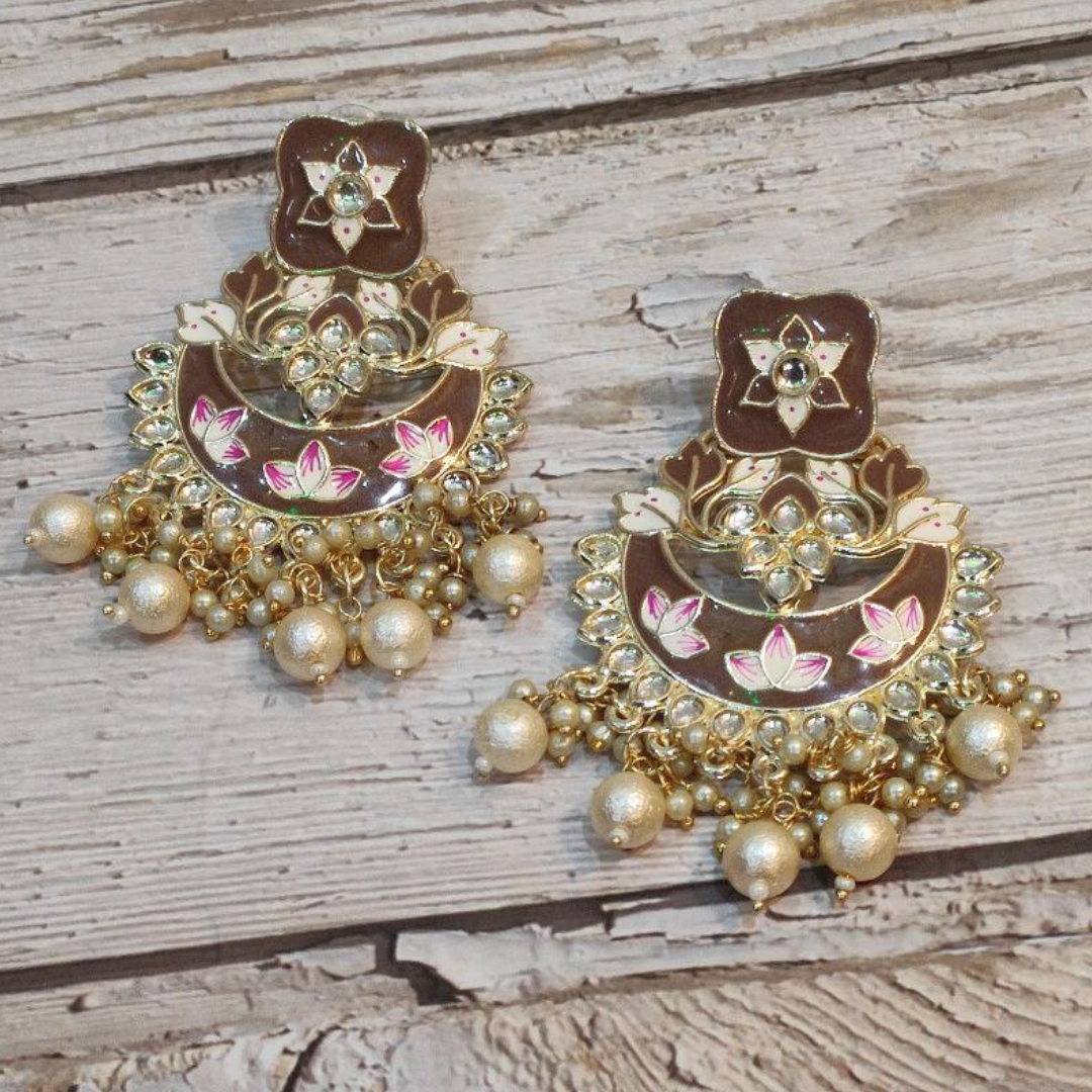 VELLA BROWN EARRING