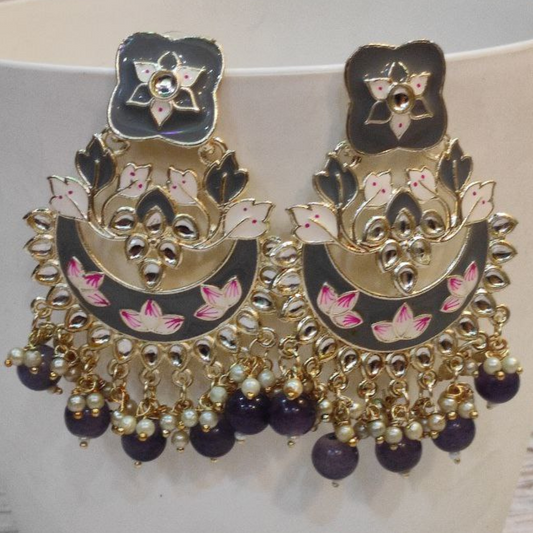 VELLA GREY EARRING